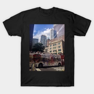 Tour Bus, Water St, Manhattan, New York City T-Shirt